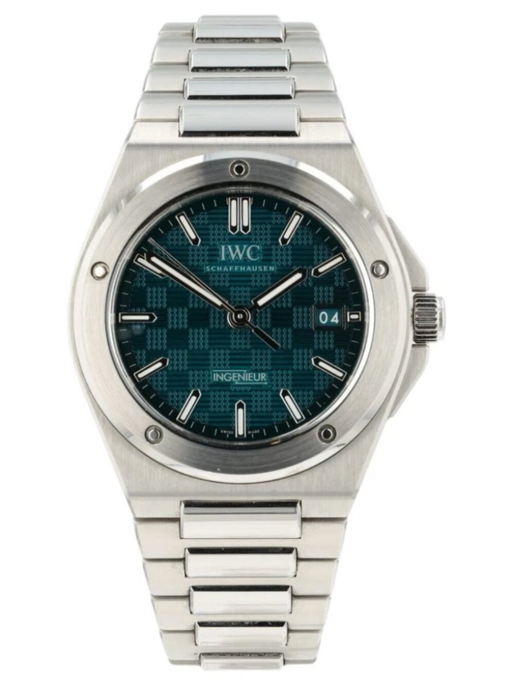 IWC Ingenieur Aqua Dial Stainless Steel 40mm Automatic Mens Watch IW328903